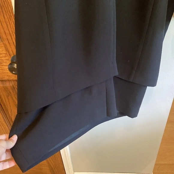 Teri Jon Rickie Freeman Formal Cream Satin & Black Plus Size 16 Shift Dress - Picture 6 of 8